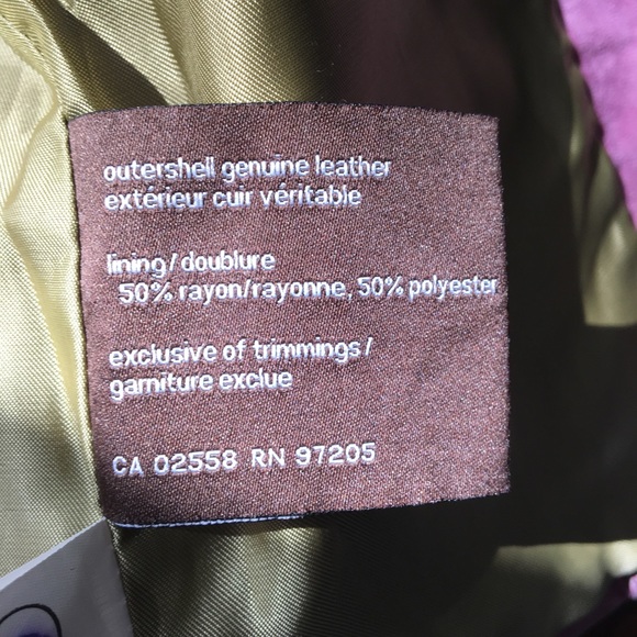 Danier Genuine Suede Leather Jacket (Girls 3) - Picture 6 of 6